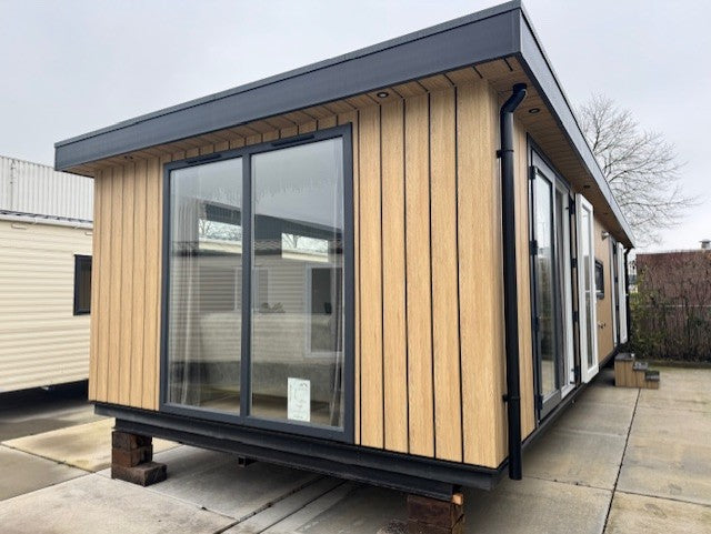 Wartungsfreies Chalet/Pflegeheim 12,00 x 4,00 Meter – 2 Schlafzimmer.