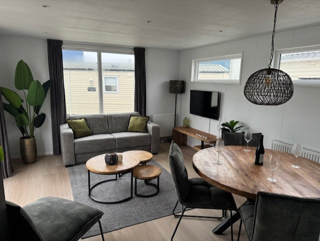 Wartungsfreies Chalet/Pflegeheim 12,00 x 4,00 Meter – 2 Schlafzimmer.